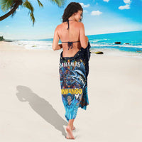 Bahamas Junkanoo Sarong Bahamian Mask Blue Marlin - Wonder Print Shop