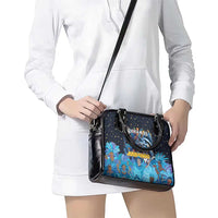 Bahamas Junkanoo Shoulder Handbag Bahamian Mask Blue Marlin