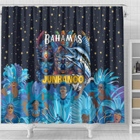 Bahamas Junkanoo Shower Curtain Bahamian Mask Blue Marlin