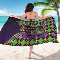 Mardi Gras Sarong Luxury Mask Fleur De Lis - Wonder Print Shop