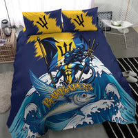 Barbados God Of The Sea Bedding Set Bajan Flying Fish Special Version - Wonder Print Shop
