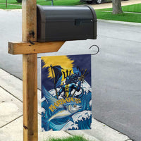 Barbados God Of The Sea Garden Flag Bajan Flying Fish Special Version - Wonder Print Shop