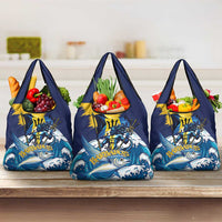 Barbados God Of The Sea Grocery Bag Bajan Flying Fish Special Version