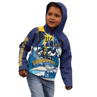 Personalized Barbados God Of The Sea Kid Hoodie Bajan Flying Fish Special Version - Wonder Print Shop