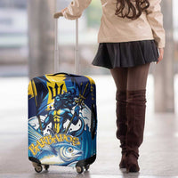 Barbados God Of The Sea Luggage Cover Bajan Flying Fish Special Version - Wonder Print Shop