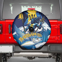 Barbados God Of The Sea Spare Tire Cover Bajan Flying Fish Special Version - Wonder Print Shop
