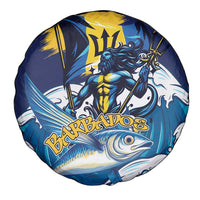 Barbados God Of The Sea Spare Tire Cover Bajan Flying Fish Special Version - Wonder Print Shop