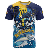 Personalized Barbados God Of The Sea T Shirt Bajan Flying Fish Special Version - Wonder Print Shop