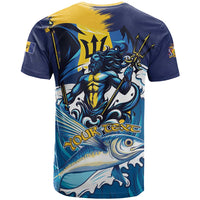 Personalized Barbados God Of The Sea T Shirt Bajan Flying Fish Special Version - Wonder Print Shop