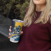 Personalized Barbados God Of The Sea Tumbler Cup Bajan Flying Fish Special Version - Wonder Print Shop