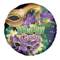 Mardi Gras Spare Tire Cover Carnival Feathers Masks - Wonder Print Shop