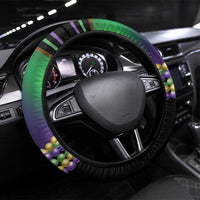 Mardi Gras Steering Wheel Cover Carnival Feathers Masks - Wonder Print Shop