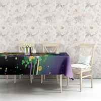 Mardi Gras Tablecloth Carnival Feathers Masks - Wonder Print Shop