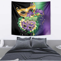 Mardi Gras Tapestry Carnival Feathers Masks - Wonder Print Shop