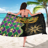 Mardi Gras Sarong Gold Mask Unique Style - Wonder Print Shop