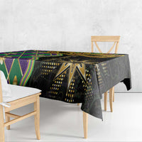 Mardi Gras Tablecloth Gold Mask Unique Style - Wonder Print Shop