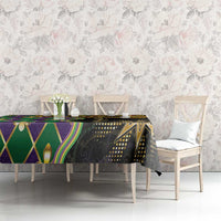 Mardi Gras Tablecloth Gold Mask Unique Style - Wonder Print Shop