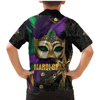 Let The Good Times Roll Mardi Gras Family Matching Mermaid Dress and Hawaiian Shirt Special Version