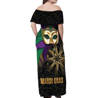 Let The Good Times Roll Mardi Gras Off Shoulder Maxi Dress Special Version - Wonder Print Shop