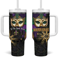Let The Good Times Roll Mardi Gras Tumbler With Handle Special Version - Wonder Print Shop