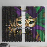 Let The Good Times Roll Mardi Gras Window Curtain Special Version - Wonder Print Shop