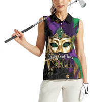 Let The Good Times Roll Mardi Gras Women Sleeveless Polo Shirt Special Version - Wonder Print Shop