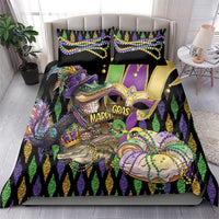 Mardi Gras Alligator Bedding Set Fleur De Lis Glitter Style