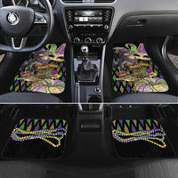 Mardi Gras Alligator Car Mats Fleur De Lis Glitter Style