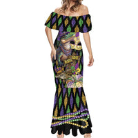 Mardi Gras Alligator Mermaid Dress Fleur De Lis Glitter Style - Wonder Print Shop