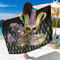 Mardi Gras Alligator Sarong Fleur De Lis Glitter Style - Wonder Print Shop