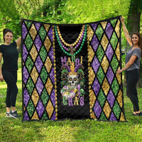 Mardi Gras Skull Quilt Beads Fleur De Lis - Wonder Print Shop