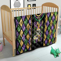 Mardi Gras Skull Quilt Beads Fleur De Lis - Wonder Print Shop