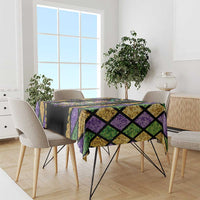 Mardi Gras Skull Tablecloth Beads Fleur De Lis - Wonder Print Shop