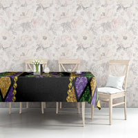 Mardi Gras Skull Tablecloth Beads Fleur De Lis - Wonder Print Shop