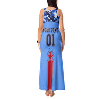 Japan Football Tank Maxi Dress Come On Samurai Blue - Wonder Print Shop
