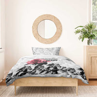 Kentucky Horse Racing Happy 151st Anniversary Bedding Set Silhouette Girl Derby Hat With Rose LT01