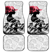 Kentucky Horse Racing Happy 151st Anniversary Car Mats Silhouette Girl Derby Hat With Rose LT01