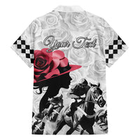 Kentucky Horse Racing Happy 151st Anniversary Family Matching Long Sleeve Bodycon Dress and Hawaiian Shirt Silhouette Girl Derby Hat With Rose LT01