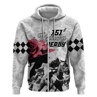 Kentucky Horse Racing Happy 151st Anniversary Hoodie Silhouette Girl Derby Hat With Rose LT01