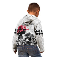 Kentucky Horse Racing Happy 151st Anniversary Kid Hoodie Silhouette Girl Derby Hat With Rose LT01