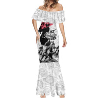 Kentucky Horse Racing Happy 151st Anniversary Mermaid Dress Silhouette Girl Derby Hat With Rose LT01