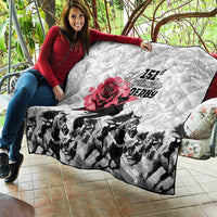 Kentucky Horse Racing Happy 151st Anniversary Quilt Silhouette Girl Derby Hat With Rose LT01