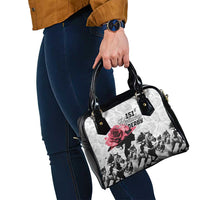 Kentucky Horse Racing Happy 151st Anniversary Shoulder Handbag Silhouette Girl Derby Hat With Rose LT01