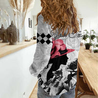 Kentucky Horse Racing Happy 151st Anniversary Women Casual Shirt Silhouette Girl Derby Hat With Rose LT01