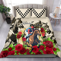 Kentucky Horse Racing Bedding Set The Run for the Roses - Wonder Print Shop