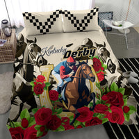 Kentucky Horse Racing Bedding Set The Run for the Roses - Wonder Print Shop