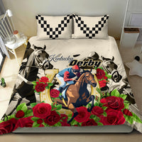 Kentucky Horse Racing Bedding Set The Run for the Roses - Wonder Print Shop