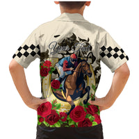 Kentucky Horse Racing Family Matching Mermaid Dress and Hawaiian Shirt The Run for the Roses - Wonder Print Shop