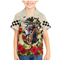 Kentucky Horse Racing Family Matching Mermaid Dress and Hawaiian Shirt The Run for the Roses - Wonder Print Shop