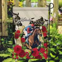 Kentucky Horse Racing Garden Flag The Run for the Roses - Wonder Print Shop